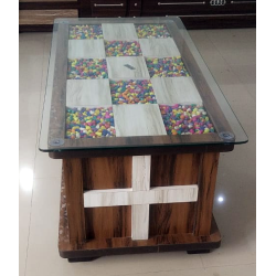 Modern Center Table with Black color galss  by Alam Furniture  Modern Center Table with Black color galss  by Alam Furniture