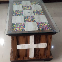 Modern Center Table with Black color galss  by Alam Furniture  Modern Center Table with Black color galss  by Alam Furniture