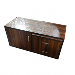  Wooden Pooja Chowki with drawer